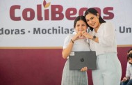 Concluyó entrega de computadoras en Manzanillo, fueron más de 8 mil 600: Indira