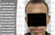 Por el delito de contra la salud, un hombre es vinculado a proceso