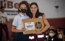 Reanuda Indira entrega de 32 mil ColiBecas en Cuauhtémoc