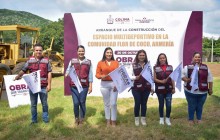 Inicia cconstrucción de polideportivo en Armeria: Indira