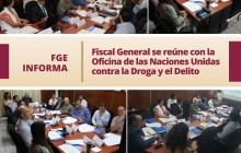 Fiscal General se reúne con la Oficina de las<br>Naciones Unidas contra la Droga y el Delito
