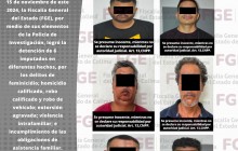 FGE detiene a 6 masculinosmediante órdenes de aprehensión